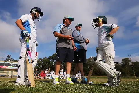 Starts coaching Junior Cricket